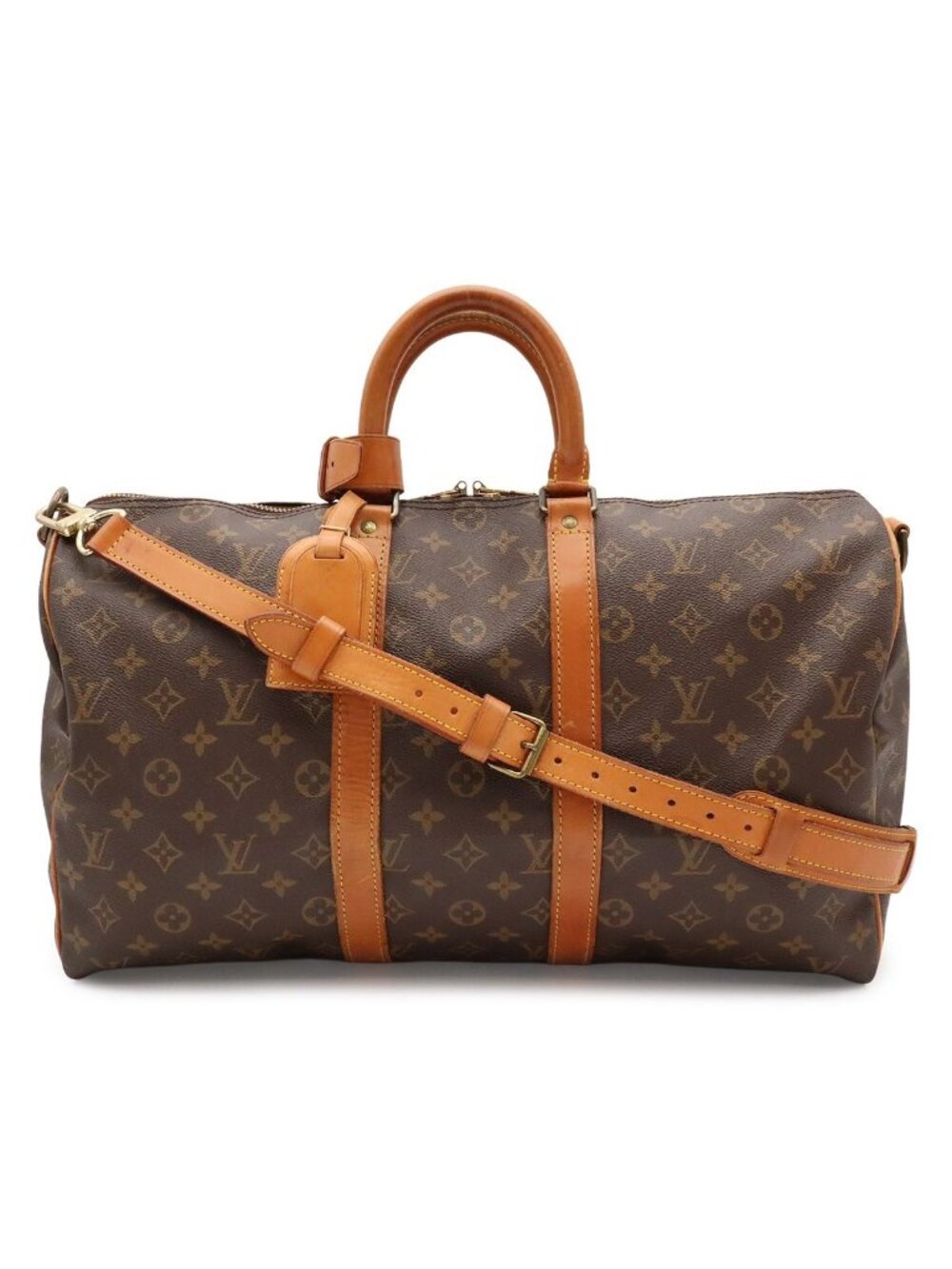 Louis Vuitton Monogram Keepall Bandouliere 45 Boston Bag Purse 2-Way